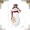 Glitzhome® 15" Christmas Lighted Resin Snowman Table Decor